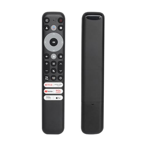 for TCL Google TV Remote Control, Equipped with six Shortcut Keys. The RC813 Voice Remote Control is Compatible with TCL 4k QLED/UHD/QD-Mini LED Series Smart TVS (not Applicable to Fire&Roku TVS)