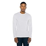 American Apparel Men Blend Long Sleeve T-Shirt, Tri-Oatmeal, Large