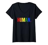 Photo Gallery donna human lgbt flag gay pride month rainbow human rainbow maglietta con collo a v Photo Gallery donna human lgbt flag gay pride month rainbow human rainbow maglietta con collo a v