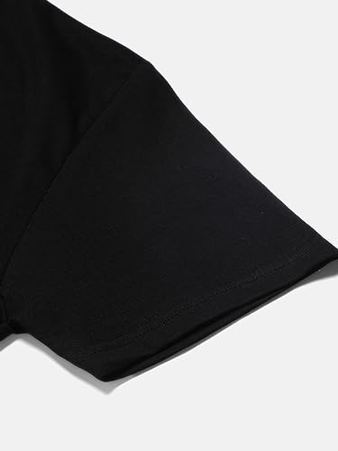 Image of Solid Soft Cloth Round Neck Cotton Relaxed Fit T Shirt