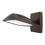 HALO ARFL Series, 80-Watt, Bronze, Outdoor Integrated LED Architectural Residential Floodlight, Dusk to Dawn, 9000 Max Lumens