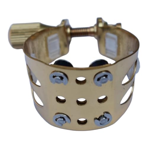 Ligature Saxophone Alto anti-glissement avec son Capuchon Protecteur de Bec