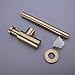 TRUSTMI Bottle Trap, Brass Decorative 1 1/4 Bathroom Sink P Trap, Large Body Round Lavatory Waste Drain Kit, Brushed Gold