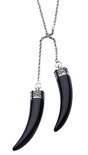 Marvel Black Panther Women's Black PVD Plated Panther Claw Pendant Necklace by Marvel Comics