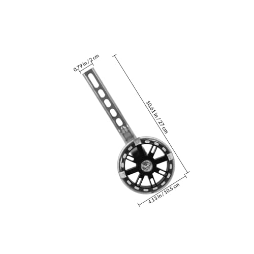 Ruedas de Entrenamiento POPETPOP para Bicicleta con Luces LED Parpadeantes, Estabilizadores Auxiliares Negros, Reemplazables para Principiantes y Aprendizaje de la Marcha miniatura 2