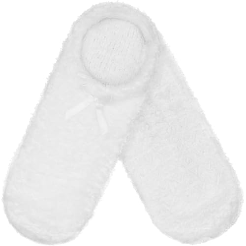 Image of BambooMN Women's Soft Fuzzy Cozy Footies Travel Home Non-Slip