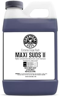 Chemical Guys CWS_1010_64 Maxi-Suds II Foaming Car Wash Soap (Works with Foam Cannons, Foam Guns or Bucket Washes) Safe for Cars, Trucks, Motorcycles, RVs & More, 64 fl. Oz (Half Gallon), Grape Scent