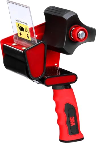 Image of 3M Scotch Box Sealing Tape Dispenser HR83, Portable, Hand-Held, High-Impact Plastic, 3 in (Pack of 6)