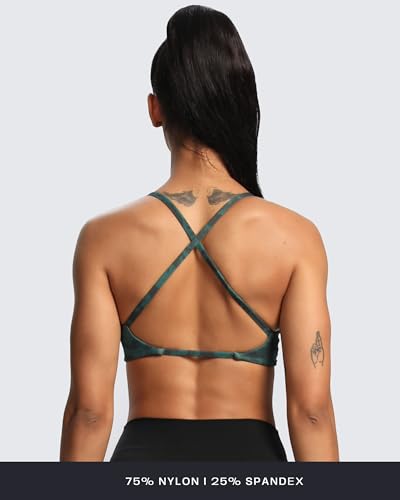 Image of Aoxjox Women's Workout Sports Bras Fitness Metamorph Sienna Twist Bra Yoga Crop Tank