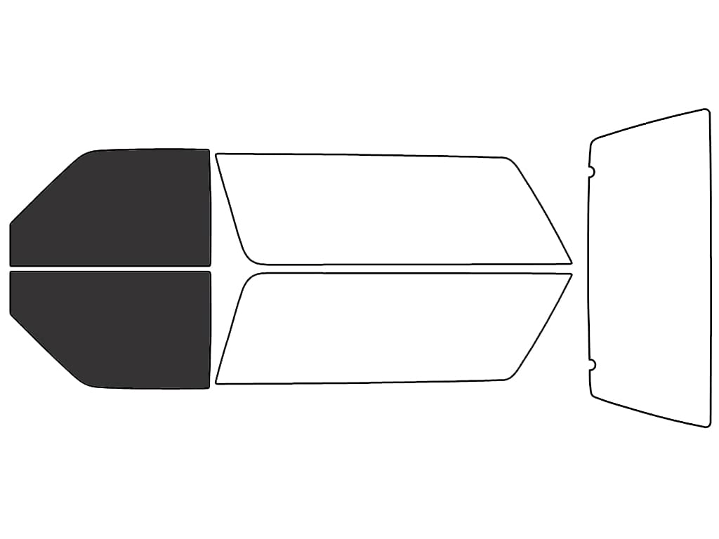Rvinyl Window Tint Kit Compatible with Chevrolet S-10 Blazer 1983-1994 (2 Door) - Front Precut Kit - 20%