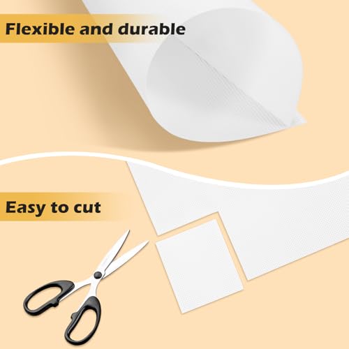 Image of 4pcs Plastic Mesh Canvas Sheets,11x8.2 inch,14 CT Clear Plastic Mesh Canvas Sheets for Embroidery & Knit Crochet Projects, DIY Handicraft, Make Dividers