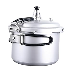 Cooker, Rice Cooker, Aluminum Alloy, Multifunction, for All Hob Types Non Sticks Slow Cooker Pressure Canner for Camping Outdoor, 22cm