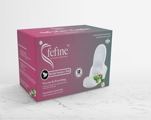 Herbal Sanitary Pads Women XXL – 12 Pads With Disposable Cover | Infused with Aloe Vera, Camel Grass & Neem Powder | Rash-Free, Biodegradable | 5-Layer Leak Protection for Heavy Flow