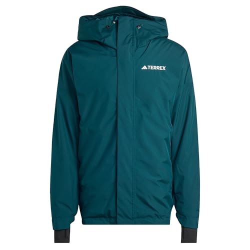 adidas Homme TERREX MULTI 2L RAIN.RDY INSULATED RAIN JACKET, Aurora Ivy, XXL