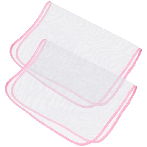 HAWILLOSCH 2個 耐熱メッシュアイロンパッド で携帯便利 家用アイロン台保護カバー 衣類をやさしく守る断熱ネット布 ランダム ランダムカラー