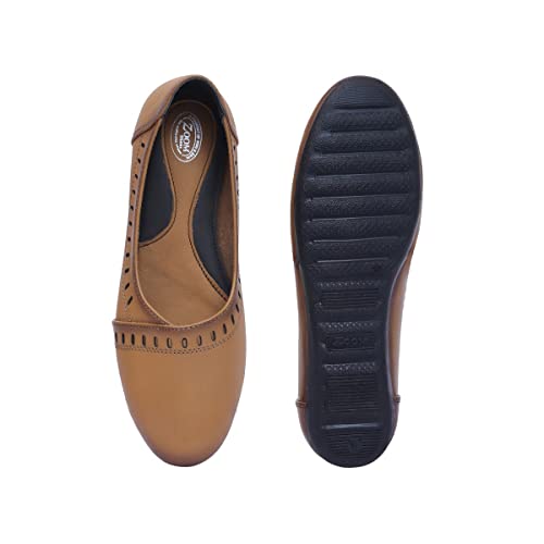 Image of Zoom Shoes Leather Casual /Formal Bellies for Women /Girls Adults Super Comfortable with Lightweight and Slip Resistant Sole A-125