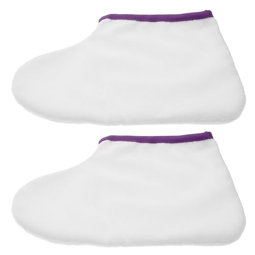 LIFKICH Fundas para Pies Cera de Parafina de Color Cuidado, Material Poliéster y Fluff, Ajuste Cómodo para Terapia de Cera Caliente Spa