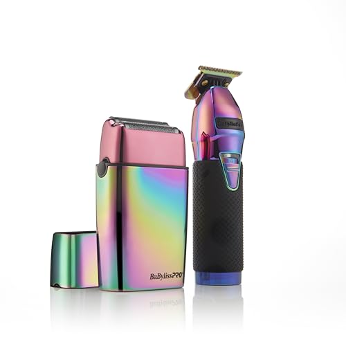 BaBylissPRO LIMITEDFX Cord/Cordless Hair Trimmer and Double Foil Hair Shaver Prepack, High-Performance Lithium-Ion Batteries for Long-Lasting Cutting by BaBylissPRO - Used condition - US$180.07
