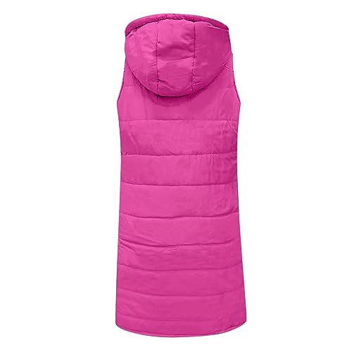 hlysgo Women'S Long Quilted Vest Sleeveless Maxi Length Puffer Vest Zipper & Button Up Casual Down Coat Winter Outerwear4