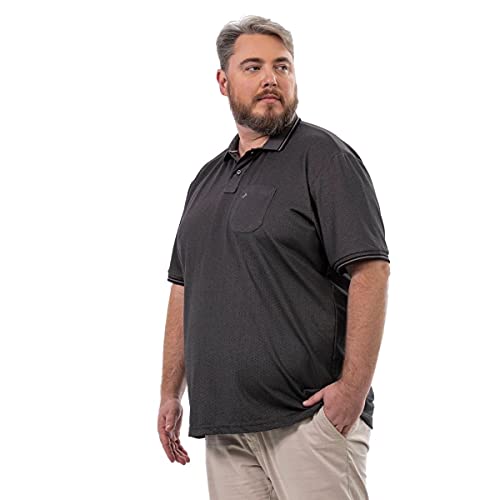 Camisa Polo Plus Básica Bolso Masculina Piquet com Algodão John Pull