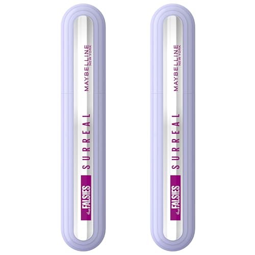 Maybelline New York - Mascaras Effet Extension de Cils - Longueur & Volume - Tenue 24H - The Falsies Surreal - Noir - Lot de 2 x 10 ml
