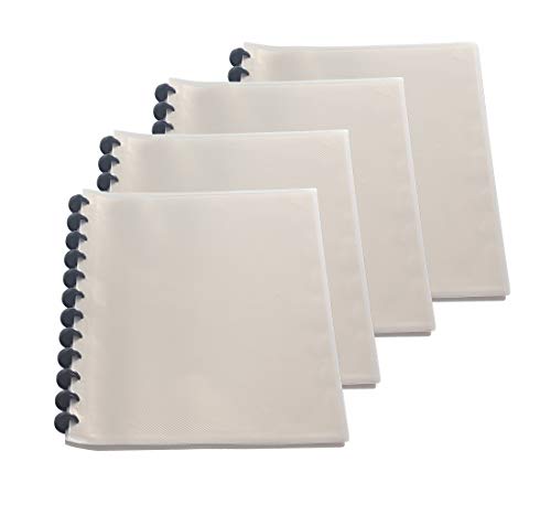 Chemise poche A4 avec protège-documents 40 vues gris, livre présentation pour 80 pages