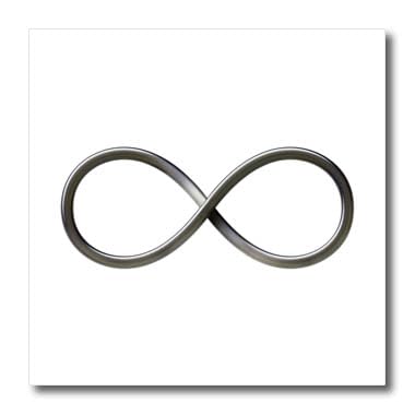 PING - ∞❤️ 3dRose ht_24235_2 Infinity Symbol on White Background-Iron