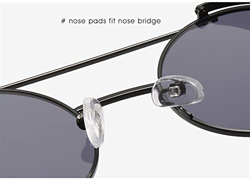 GAOXIN Punk Men and Women Retro Metal Shading Sunglasses (Color : A, Size : Medium)4