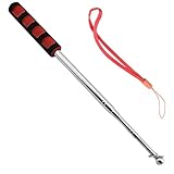Kebica Aluminium Telescopic Pointer Extendable Pointing Stick Whiteboard Teacher Presentation Guide (11-78 Inch) Red