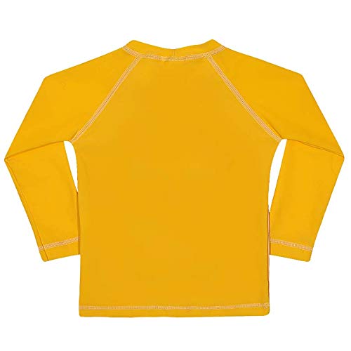 Camiseta Manga Longa Praia Meu Malvado Favorito, Tip Top, Criança Unissex, Amarelo, 4