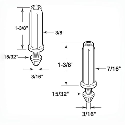 Kit de Herraje de Pivote Inferior para Puerta Plegable (4 Juegos) - Repuesto de Acero al Carbono para Puertas Plegables miniatura 4