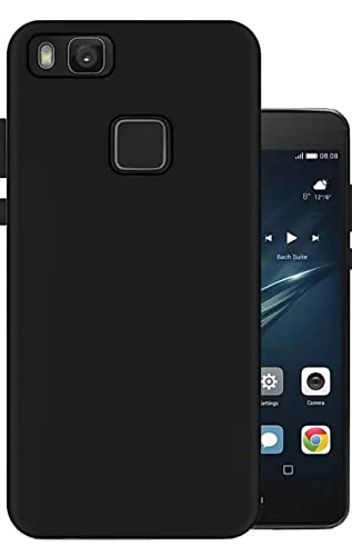 Image of Mobile Back Cover Case for Honor 8 Smart (Silicone Case|CameraProtection|Black SC1510)
