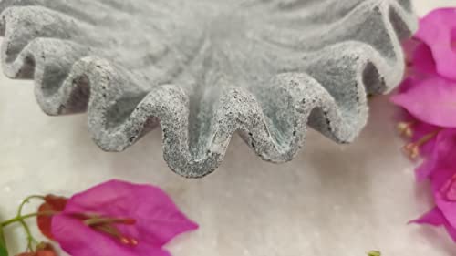 Bol décoratif en marbre gris à volants idée cadeau crémaillère