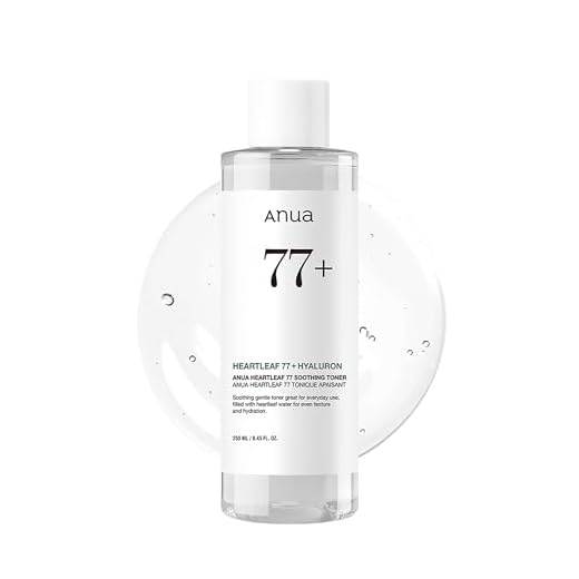 Anua Heartleaf 77% Soothing Toner I pH 5.5 Skin Trouble Care, Calming Skin, Refreshing, Hydrating, Purifying, Cruelty Free, Vegan for Sensitive, Combination (250ml / 8.45 fl.oz.)
