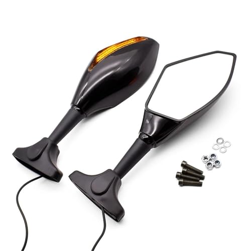 Espejo retrovisor Suzuki GSXR con intermitente para manillar de moto 3