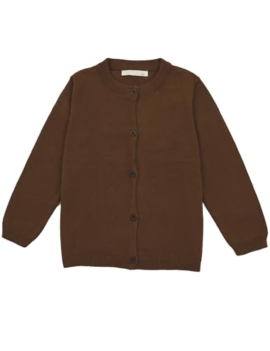 Kiench Girls Cardigan Cotton School Uniforms Button Sweaters for Toddler and Teenager 1-14 Years2
