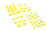 Napoleonic & Civil War Military Miniatures (Yellow): Plastic Toy Soldiers Set: Infantry, Cavalry, Artillery, Ships