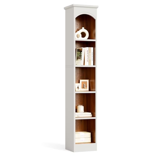 LITTLE TREE 70.9' Tall Bookshelf, 5-Tier Open Bookcase with Cubes, Bookshelf with Storage Space...