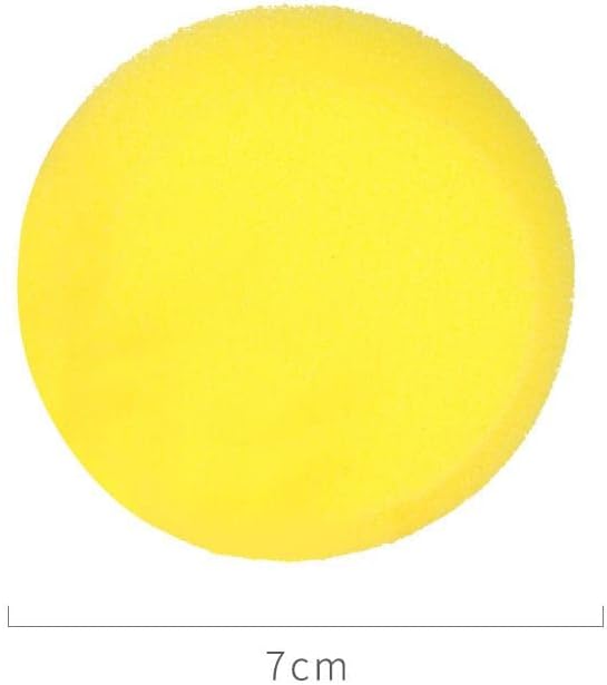 4Pcs Yellow Round Painting Sponges Synthetic Artist Watercolors Sponge for Watercolor, Ceramics, Clay,Painting, Art & Craft DIY(3 Inches)