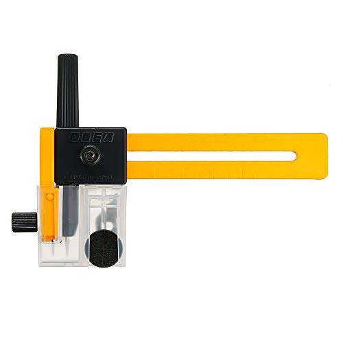 ExcLent Cortador De Círculo Giratorio De Seguridad Olfa Cmp-1 Cortador De Brújula Con 4 Piezas Juego De Cuchillas 57B Herramienta De Corte De Brújula