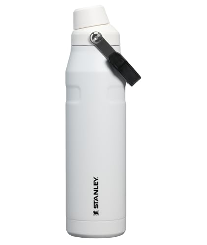 Image of STANLEY IceFlow Fast Flow Bottle, 36 oz, Chalk | Angled Spout Lid | Lightweight and Leakproof for Travel and Sports | Easy Carry Handle | Insulated Stainless Steel | BPA-Free