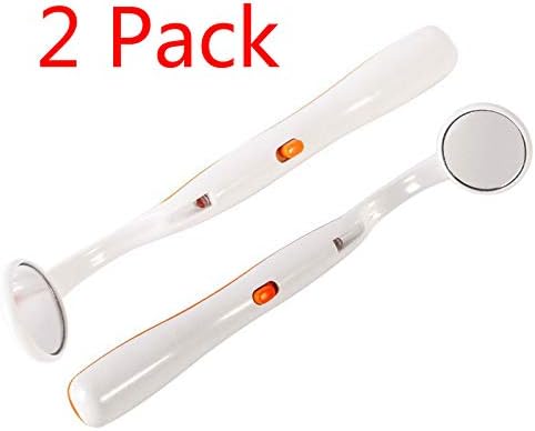 Gerenal Recommend Oral Health Care Women Beautys Bright Durable Dental Mouth Mirror with LED Light Reusable