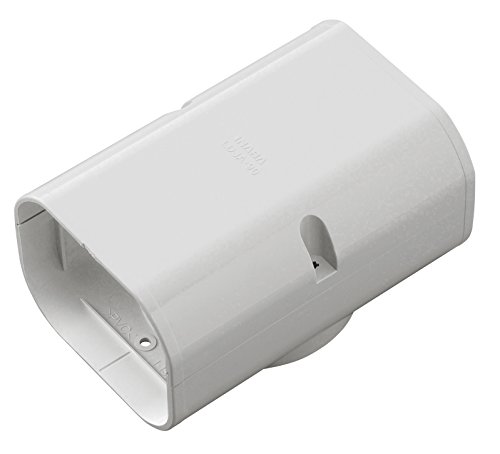 因幡電工 配管化粧カバー 分岐ジョイント 壁面取り出し用 ホワイト LDJA-90-W