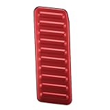 X AUTOHAUX 1pc Car Left Foot Rest Footrest Pedal Dead Pedal Pad Cover Non-Slip for Ford for Mustang 2015-2020 Red Aluminium Alloy