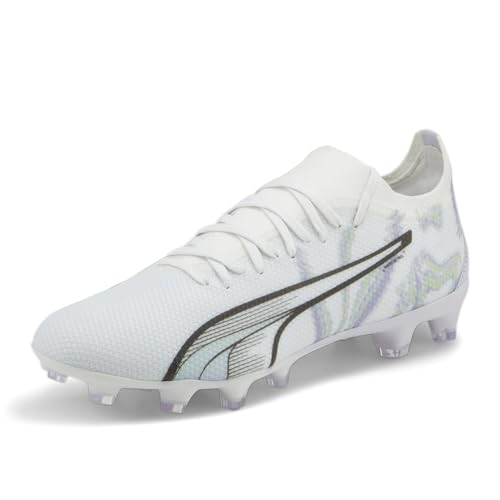 PUMA Womens Ultra Match Brilliance Firm GroundArtificial Ground Soccer Cleats Cleated, Firm Ground - White2