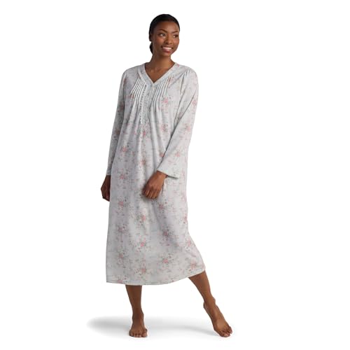 Miss Elaine Women's Long Nightgown, Honeycomb Knit...