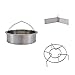 Vantskitt grille de cuisson à la vapeur en acier inoxydable de 21 cm, séparateur de fixation, grille de cuisson à la vapeur, accessoires combinés multifonctions, pour cuisine, cuisson en plein air