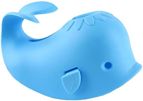 Bath Spout Cover, Universal Whale Bathtub Faucet Baby Shower Protector Cover for Kid Toddler Bath Safety (Blue)