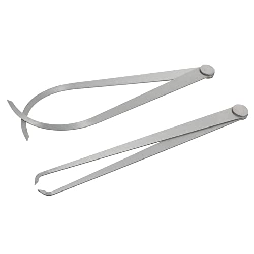 IMIKEYA 2pcs Pottery Clay Ceramic Sculpture Measuring Tools Inside Outside Calipers Modeling Caliper Shaping Sculpture Caliper