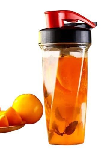 QUALIZA Fitness Juice Shake Bottle, 800ml, Leak-Proof Spout Cap, BPA Free, Silicon Ring-image-27